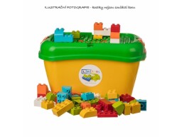 L-W Toys Junior Plastový box - Junior kostky